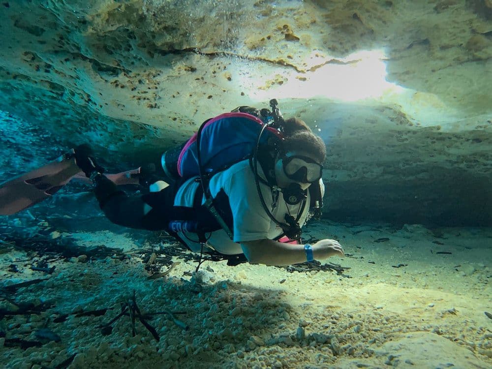 diver underwater