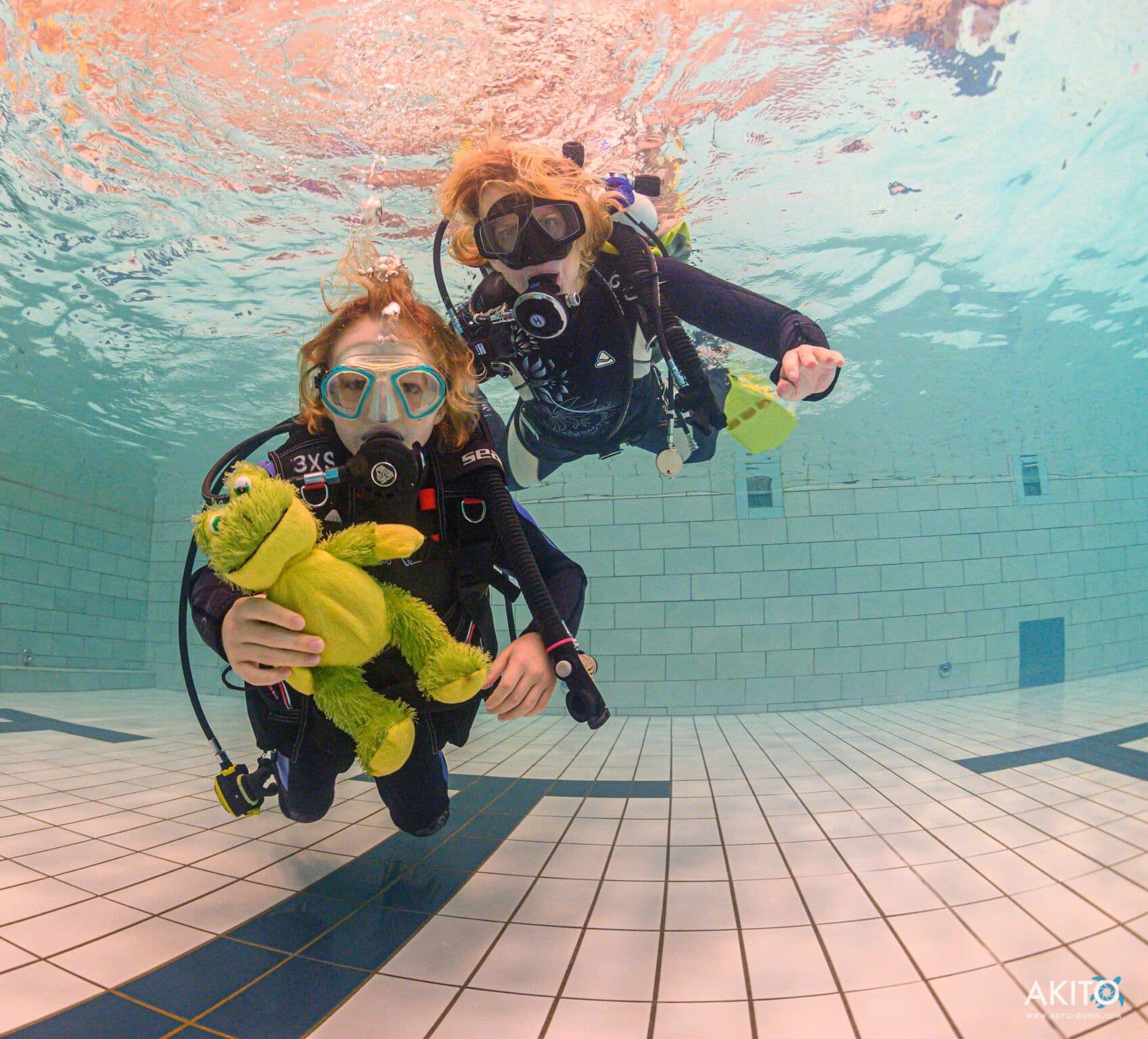 diving with children